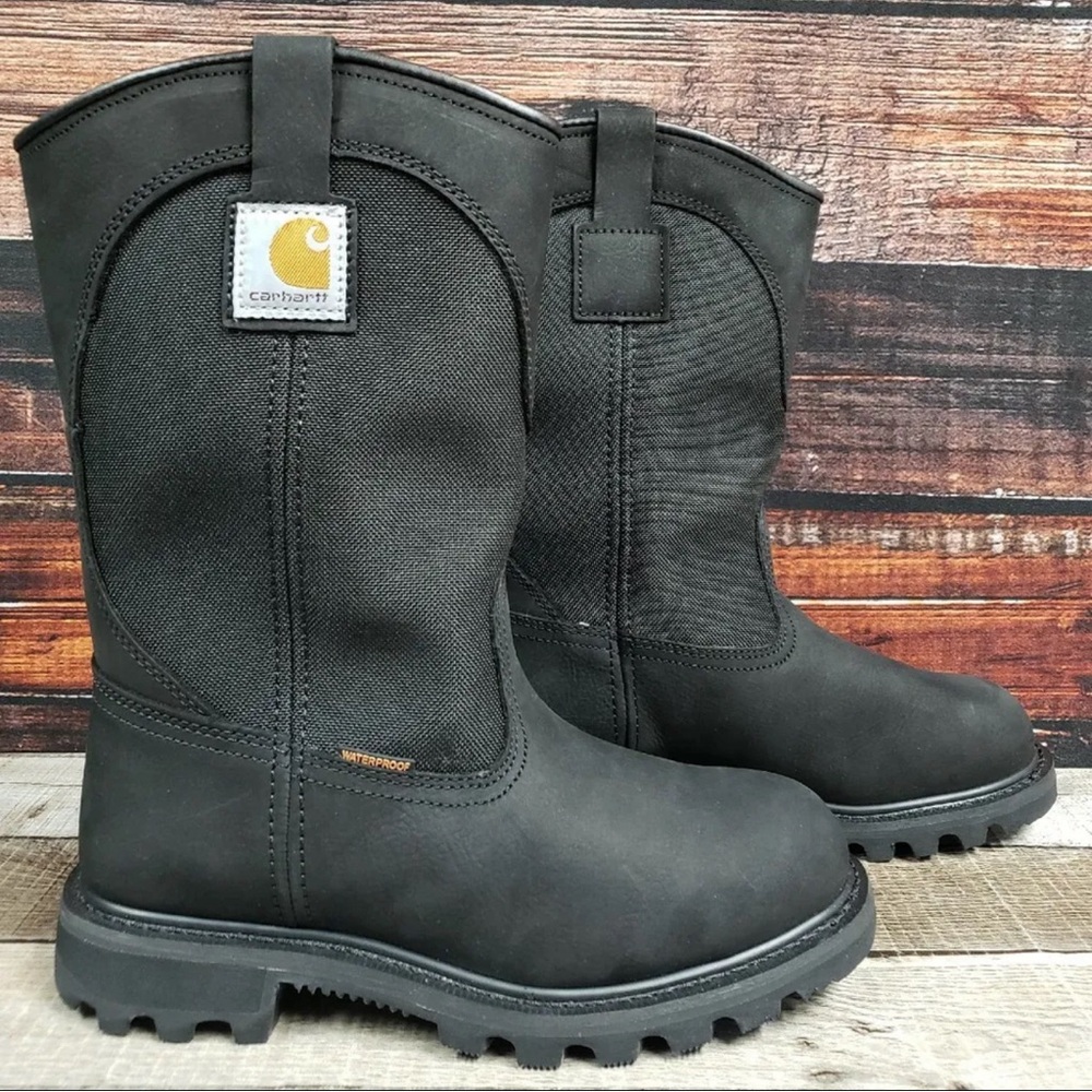 Carhartt Womens Soft Toe Waterproof Wellington Work Boots Size 7 M CWP1151 $175